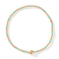 Весенне-зеленый Браслеты из стеклянных бусин и бусин CCB, составные браслеты для женщин, весенний зеленый, 7-7/8 дюйм (20 см), внутренний диаметр: 6-1/2 дюйм (16.5 см)