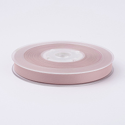 BrumosaRosa Cinta de raso mate de doble cara, cinta de satén de poliéster, rosa brumosa, (3/8 pulgada) 9 mm, 100yards / rodillo (91.44 m / rollo)