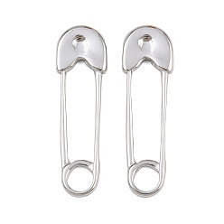 Нержавеющая Сталь Цвет 304 подвески из нержавеющей стали, прелести английской булавки, цвет нержавеющей стали, 31x9x2 мм, отверстие : 4 мм
