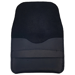 Черный Держатели для визиток из коровьей кожи, конверты для карточек, прямоугольные, чёрные, 81.5x112x15 мм