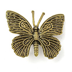 Бабочка Латунная статуэтка-статуэтка для гостиной, стола, украшения дома, античная бронза, бабочка, 30.5x36x9.5 мм