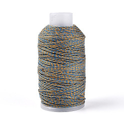 Васильковый 150ms24-слойные хлопковые витые шнуры, васильковый, 1.5 мм, около 164.04 ярдов (150 м) / рулон