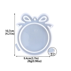 Christmas Bell Christmas Theme DIY Food Grade Silicone Pendant Molds, Resin Casting Molds, Clay Craft Mold Tools, Christmas Bell, 107x94x7mm