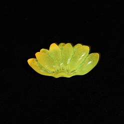 Банан Украшения для кукольного домика из светящейся смолы, реквизит, имитация фруктов, светится в темноте, банан, 12x22x5 мм