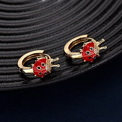 Настоящее золото 18K Латунные серьги-кольца из прозрачного кубического циркония, реальный 18 k позолоченный, 17x10x19 мм