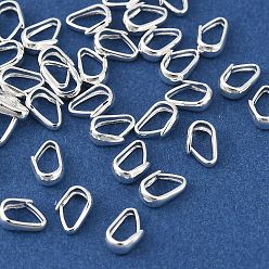 Серебро Латунь оснастки на поруки, без свинца, без кадмии и без никеля, серебряные, 6x2.5x4 мм