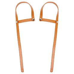 Перу Рукоятки из искусственной кожи, с железной фурнитурой, для замены ремней для мешков, Перу, 12.9x1.8x0.35 см