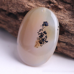 Халцедон Натуральный халцедоновые подвески, овальные, 43x30x7 мм