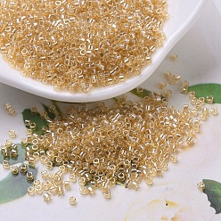 (DB0099) Прозрачный Светлый  Топазовый  Блеск Бусины miyuki delica, цилиндр, японский бисер, 11/0, (дБ 0099) прозрачный светлый топаз блеск, 1.3x1.6 мм, отверстия: 0.8 мм, около 10000 шт / мешок, 50 г / мешок