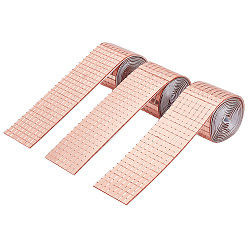 Легкий Лосось Клейкие стеклянные кабошоны в рулонах, кусочки зеркальной мозаики, мозаичные плитки для поделок, светлый померанцевый, 40x1.5 мм, 1 м / рулон