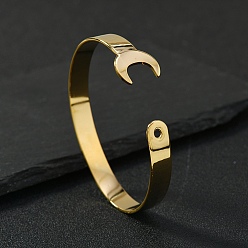 Настоящее золото 18K 201 женские браслеты-манжеты из нержавеющей стали, реальный 18 k позолоченный, 5/8 дюйм (1.55 см), внутренний диаметр: 2-3/4 дюйм (6.9 см)
