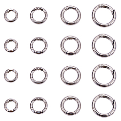 Платина Сплавочная цинковая фурнитура для ключевой застежки, пружинные затворы, платина, 7.4x7.2x1.7 см