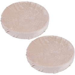 Светло-коричневый Бархатный чехол на круглый табурет, украшения для стульев, загар, 270~300x5.5 мм