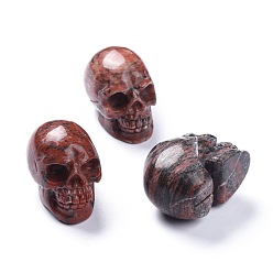 Природный Драгоценный Камень Украшения для дома из натуральных драгоценных камней на Хэллоуин, череп, 38~38.5x32~32.5x49~50 мм