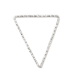 Нержавеющая Сталь Цвет Не тускнеет 304 соединительные кольца из нержавеющей стали, , треугольные, цвет нержавеющей стали, 30x25x1 мм, внутренний диаметр: 27x22 мм