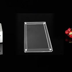 Прозрачный Акриловые подвески брелок, фоторамки, аксессуары для ключей в форме диска своими руками, прозрачные, 57x86 мм