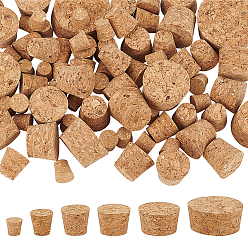 Цвет Древесины 80шт. 6 стили пробковая заглушка для колонны, бутылочные тампоны, деревесиные, 9.5~45x12~20 мм