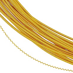 Gold 50g Round Copper Wire Gimp Wire, Flexible Coil Wire, French Wire for Embroidery Projects and Jewelry Making, Gold, 1mm, 18 Gauge