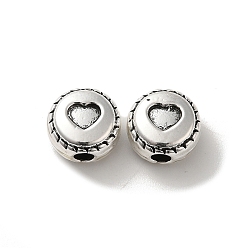 Плоский Круглый Сплавочные овальные бусины тибетского стиля , без кадмия и без свинца, плоско-круглые, 9x10x6 мм, отверстие : 2.5 мм, Около 515 шт / 1000 г