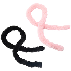 Фламинго 2 шт 2 цвета искусственный мех синель палка ткань рулон для украшения рождественской елки или венков банты ремесло, фламинго, 2000x2 мм