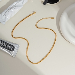 Настоящее золото 18K 2.4мм 304 летние ожерелья из нержавеющей стали с панцирными цепочками, реальный 18 k позолоченный, 16.73 дюйм (42.5 см)