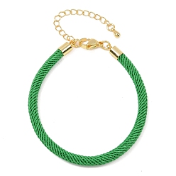 Зеленый лайм 4.5 изготовление браслета из круглого нейлонового шнура миланского диаметра 202мм, с латунными выводами и 6.85 застежками из лобстера из нержавеющей стали, золотые, долговечный, стойки покрытие, зеленый лайм, 17.4 дюйм ({2} см)