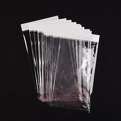 Прозрачный Целлофановые мешки с жемчужной пленкой, самоклеющаяся пломба, с отверстием для подвешивания, 26.5x13 см, односторонняя толщина: 0.023 мм, внутренняя мера: 20.5x13 см