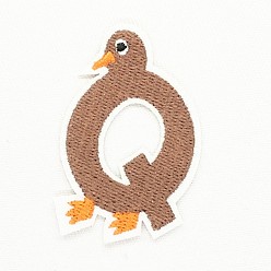Letter Q Computerized Embroidery Cloth Iron on/Sew on Patches, Costume Accessories, Appliques, Letter, Camel, Letter.Q, 55x37mm