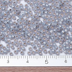 (RR576) Dyed Smoky Opal Silverlined Alabaster MIYUKI Round Rocailles Beads, Japanese Seed Beads, (RR576) Dyed Smoky Opal Silverlined Alabaster, 11/0, 2x1.3mm, Hole: 0.8mm, about 1100pcs/bottle, 10g/bottle