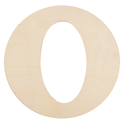 Letter O Незаконченная деревянная форма, буквы, letter.o, 29.8x29.7x0.2 см