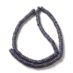 Верблюжий Непальские бусины лэмпворк ручной работы, столбец с полосой, верблюжие, 9~11x4~10 мм, отверстие : 2 мм, около 101 шт / нитка, 25.98~26.77'' (66~68 см)