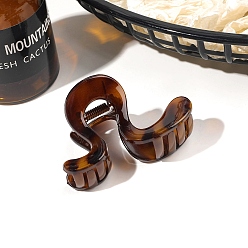 Седло Коричневый Заколки для волос с когтями из смолы, аксессуары для волос для женщин и девочек, седло коричневый, 80 мм