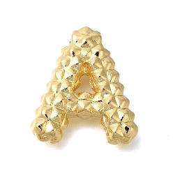 Letter A Стойки покрытие, Латунные подвески, без кадмия и без свинца, подвески с буквой az~z, буква a, 20.5~22x12.5~24x5~6.5 мм, отверстие : 2.5x3 мм