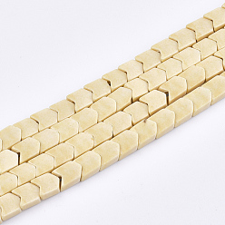 Белый Навахо Природный агат бисер нитей, окрашенные, V shape / chevron, навахо белый, 5.5~6x4~4.5x2 мм, отверстие : 1 мм, около 86 шт / нитка, 15.5 дюйм