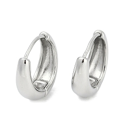 Нержавеющая Сталь Цвет Устойчивые к потускнению 304 серьги-кольца из нержавеющей стали для женщин, с 316 ушными шпильками из хирургической нержавеющей стали, цвет нержавеющей стали, 22x7.8x22.5 мм