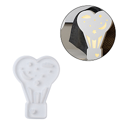 Белый Силиконовые формы, для уф-смолы, изготовление изделий из эпоксидной смолы, сердце, белые, 156x115x6.5 мм