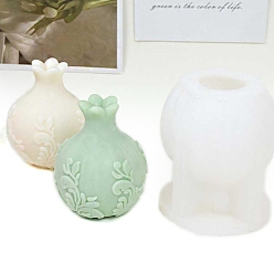 Белый Силиконовые формы для свечей своими руками, изготовление украшений, пищевой силикон, для изготовления свечей, ваза, белые, 73x95 мм