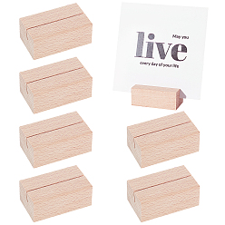 BurlyWood Beechwood Business Cards Display Frame, Rectangle, BurlyWood, 5x3x2.05cm