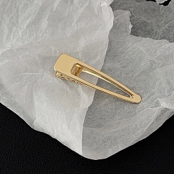 Золотой Металлические заколки для волос из кожи аллигатора, золотые, 65 мм