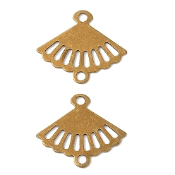 Античная Бронза Латунные лазерные вырезанные полые соединительные подвески, фан-ссылки, античная бронза, 10.5x12x0.5 мм, отверстие : 1 мм