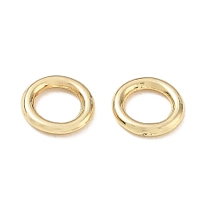 Light Gold Legierung geschlossen Ringe springen, runde Ringe, langlebig überzogen, Gestell, Licht Gold, 9.5x1.5 mm, Innendurchmesser: 6 mm