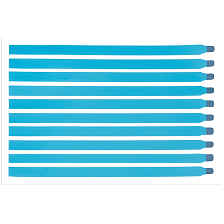 White Plastic Easy to Pull Adhesive Tape, White, 212x8x0.5mm