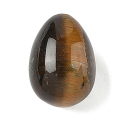 Тигровый глаз Натуральный тигровый глаз в форме яйца, украшения для витрины, фигурка для украшения дома, энергетический камень рейки для исцеления, 29~30x20~21 мм