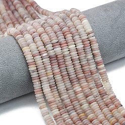 Фиолетовый Авантюрин Нити бусин из натурального матового фиолетового авантюрина, рондель, 6x2 мм, отверстие : 1 мм, около 150~160 шт / нитка, 14.57~14.96'' (37~38 см)