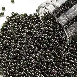 (323) Gold Luster Olivine TOHO 11/0 Round Beads, Japanese Seed Beads, (323) Gold Luster Olivine, 2.2mm, Hole: 0.8mm, about 1110pcs/bottle, 10g/bottle