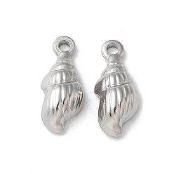 Нержавеющая Сталь Цвет 304 подвески из нержавеющей стали, оболочки прелести, цвет нержавеющей стали, 18x7.5x4.5 мм, отверстие : 1.8 мм