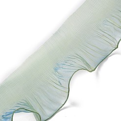 Темный Морско-зеленый Плиссированная кружевная лента из полиэстера, для украшения одежды своими руками, темно-зеленый, 4-3/4 дюйм (120 мм), 15 ярдов / пачка