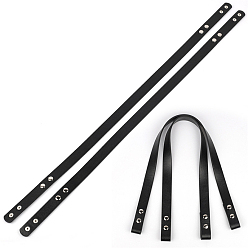 Черный Ремни сумки из искусственной кожи, с металлической кнопкой, для аксессуаров для замены сумок, чёрные, 56~70x0.2 см