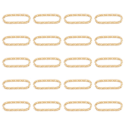 Настоящее золото 14K 20 шт. 304 соединительные кольца из нержавеющей стали, , овальные, реальный 14 k позолоченный, 11.5x4x1 мм, внутренний диаметр: 2x9.5 мм