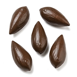 Coconut Brown Opaque Resin Decoden Cabochons, Imitation Nut, Pine Buts, Coconut Brown, 25.5x12x10.5mm